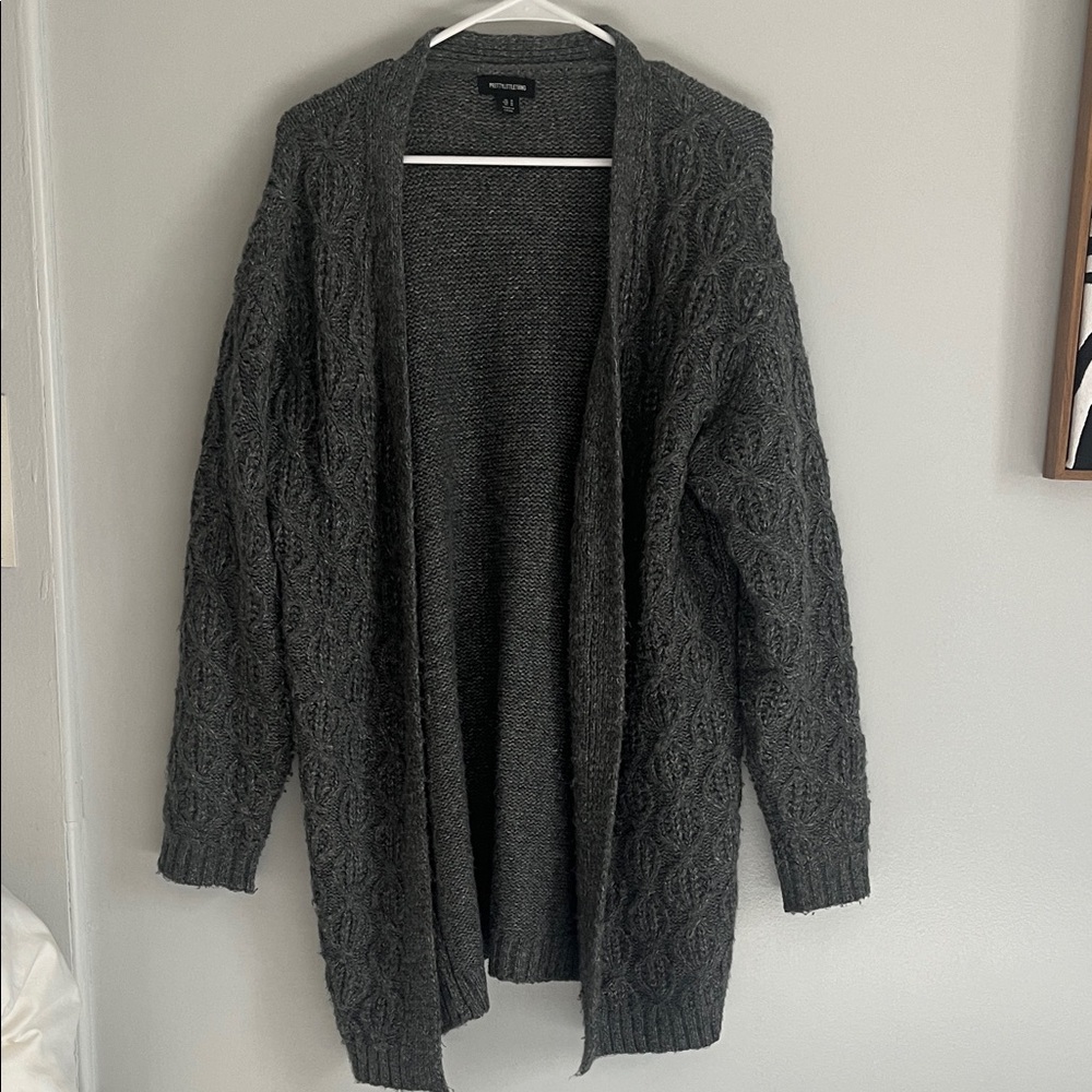 PrettyLittleThing Charcoal Women's Cardigan